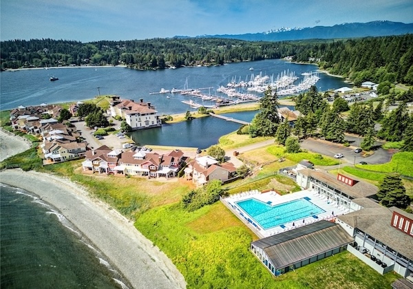 Aerial View - Beach Club and Marina